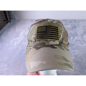 Voodoo Tactical Multicam Camouflage American Flag Patch Adjustable Baseball Hat